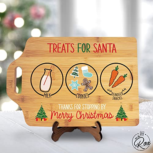 Santa Holding Tray for Christmas Cookies - Treats for Santa Cookie Tray