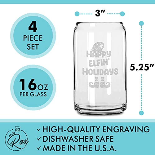 16 Ounce Beer Can Glass 