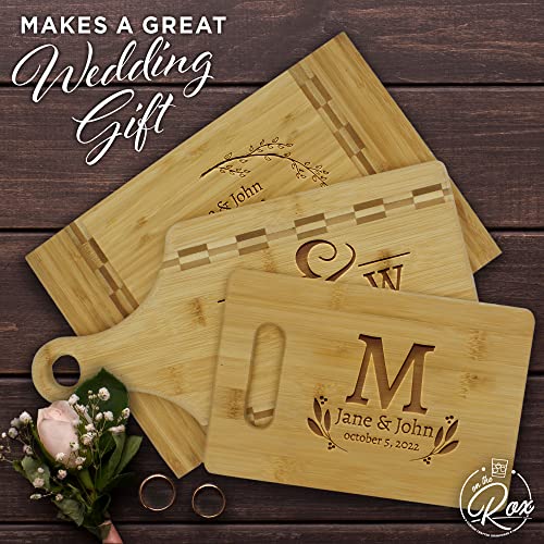 Personalized Wedding Gifts for Couples - Personalized Cutting Board - Custom Bamboo Cutting Board - Engraved Cutting Board - Customizable Housewarming Gifts - 3 Sizes/Designs To Choose From