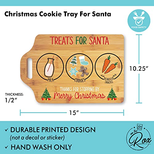 Santa Holding Tray for Christmas Cookies - Treats for Santa Cookie Tray