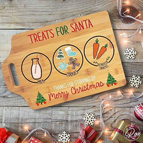 Santa Holding Tray for Christmas Cookies - Treats for Santa Cookie Tray