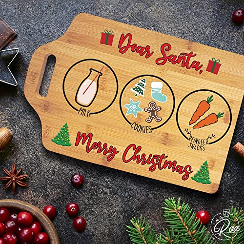 Santa Holding Tray for Christmas Cookies - Dear Santa Cookie Tray