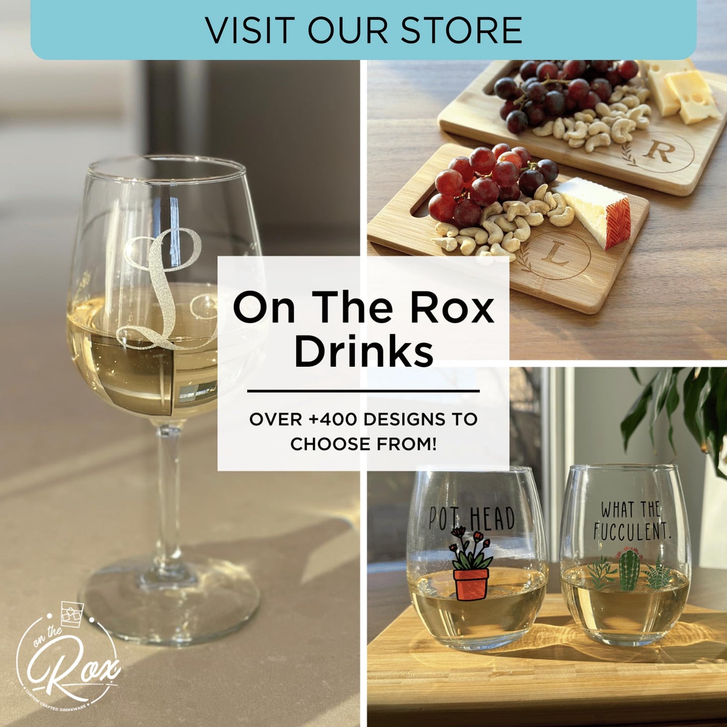 On The Rox 50th Birthday Gifts For Men & Women - 11 oz Whiskey Glass
